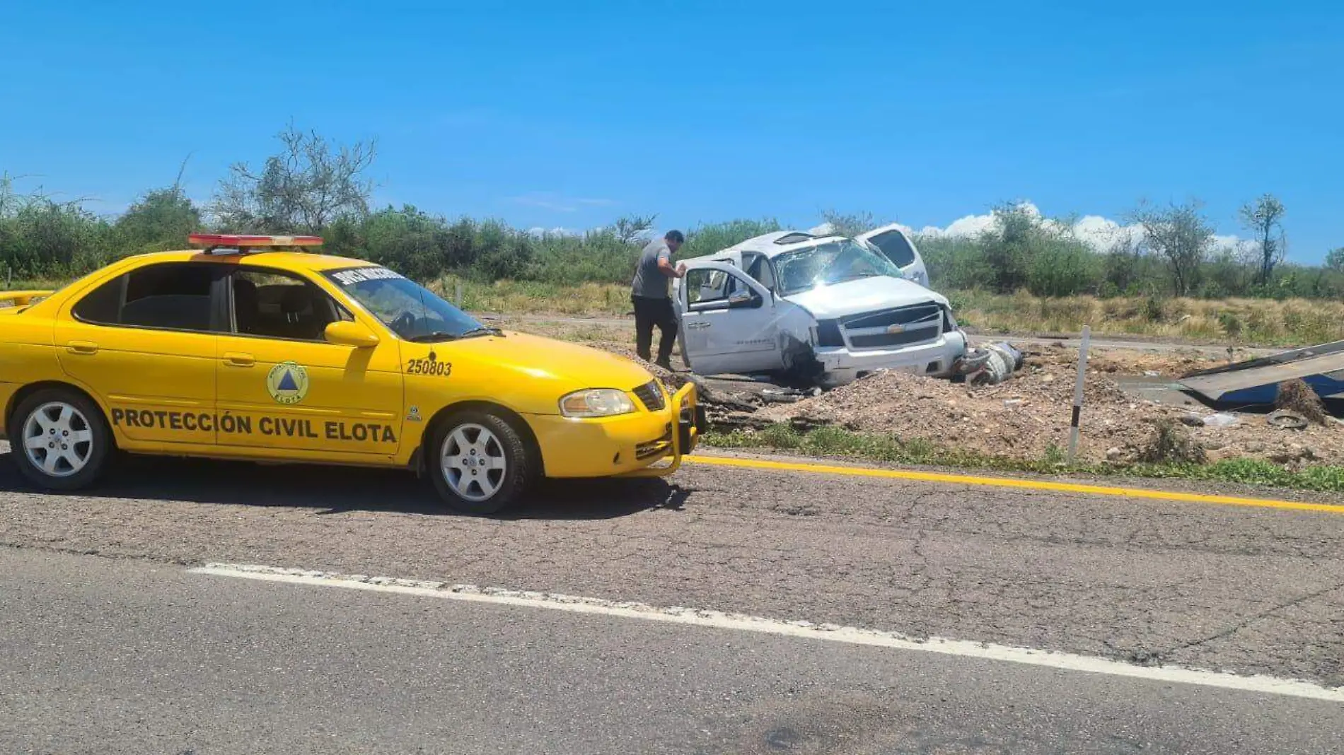 Volcadura Herido y muertos en Elota